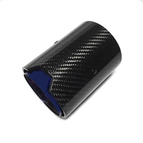 YSQOFJDFJ Auspuffrohr 1 Stück Silber für M5 M2 M3 M4 M6 Performance Carbon Auspuffspitzen Muffeldüsen Tails Endrohr(Bluing 67mm-93mm) von YSQOFJDFJ