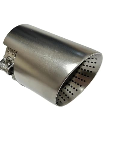 YSQOFJDFJ Auspuffrohr 1 Stück Silber für M5 M2 M3 M4 M6 Performance Carbon Auspuffspitzen Muffeldüsen Tails Endrohr(Punching 70mm-89mm) von YSQOFJDFJ