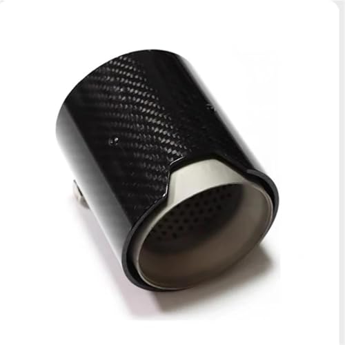 YSQOFJDFJ Auspuffrohr 1 Stück Silber für M5 M2 M3 M4 M6 Performance Carbon Auspuffspitzen Muffeldüsen Tails Endrohr(Scrub 60mm-93mm) von YSQOFJDFJ