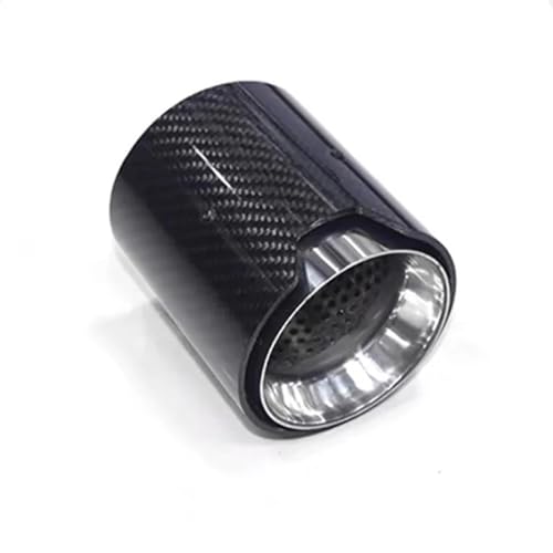 YSQOFJDFJ Auspuffrohr 1 Stück Silber für M5 M2 M3 M4 M6 Performance Carbon Auspuffspitzen Muffeldüsen Tails Endrohr(Silver 60mm-93mm) von YSQOFJDFJ