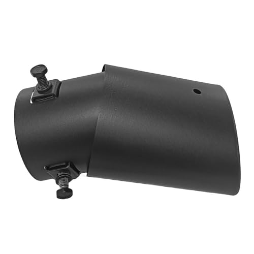 YSQOFJDFJ Auspuffrohr Auto-Auspuffblende Aluminiumlegierung Endrohr schwarzes Auspuffendrohr hinteres Auspuffrohr Auto-Modifikationsteile Endrohr(Curved) von YSQOFJDFJ