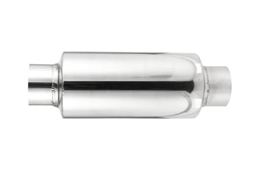 YSQOFJDFJ Auspuffrohr Universal 2,5 "/3" Auto-Auspuff Schalldämpfer Auspuff Schalldämpfer Edelstahl Auto-Styling Turbine Auspuff Resonator Endrohr(2.5inch) von YSQOFJDFJ