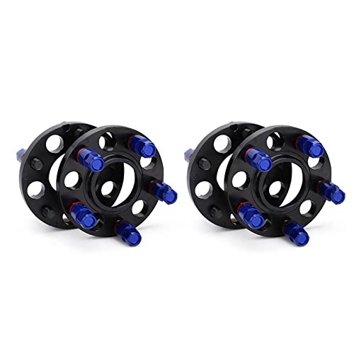 Dnzscheiben Platte 5 X 120, Passend Für Geschmiedetes 6061 T6, Geschmiedetes Aluminium Gestaffelte Distanzscheiben-Kit (2) 15 Mm Und (2) 20 Mm Mit Verlängerten Schrauben(Blau) von YSQOJF