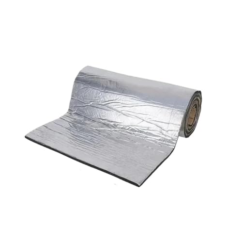 Hitzeschild-Pad 40X100/200cm Auto Schallschutz Trittschalldämmung Matte Sound Wärme Lärm Isolierung Für Haube Motor Tür(5mm-40X100cm) von YSQOJF