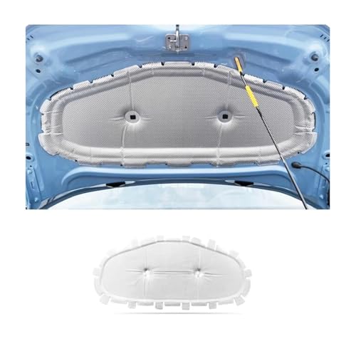 Hitzeschild-Pad Autohaube Motorabdeckung für VW Tharu XR 2024 2025 2026 Isolierung Liner Baumwolle Schalldichtes Pad Thermische Wärmematte(B) von YSQOJF