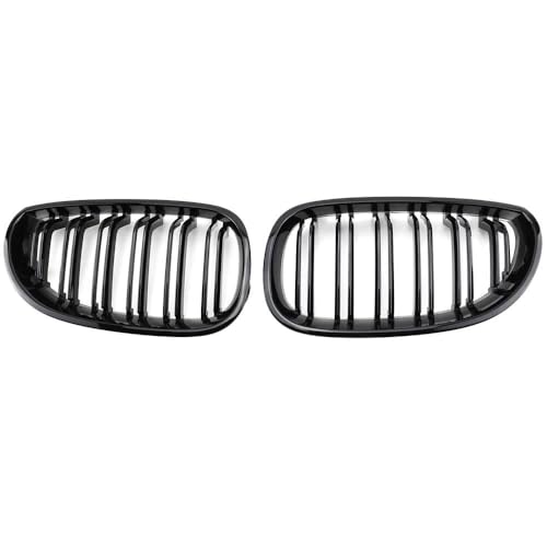 YSQOJF Auto Grill 1 Paar Für E60 E61 5er-Reihe Für M5 520I 535I 550I 2004-2009 Renngitter Schwarz Glänzend Frontnierengrill Doppellamelle 2-zeilig YSQOJF Auto Grill 1 Paar Für E60 E61 5er-Reihe Für M5 520I 535I 550I 2004-2009 Renngitter Schwarz Glänzend Frontnierengrill Doppellamelle 2-zeilig von YSQOJF