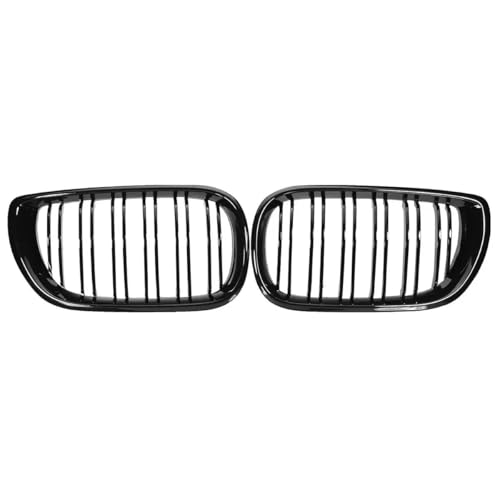 YSQOJF Auto Grill 1 Paar Nierengrill Für Die Vordere Stoßstange des Autos, Für 3er-Serie E46 4-Türer 2002-2005, Doppellamellen-Motorhaubengrill, Schwarz Glänzend, Renngrills YSQOJF Auto Grill 1 Paar Nierengrill Für Die Vordere Stoßstange des Autos, Für 3er-Serie E46 4-Türer 2002-2005, Doppellamellen-Motorhaubengrill, Schwarz Glänzend, Renngrills von YSQOJF