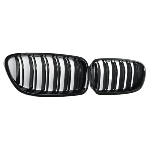 YSQOJF Auto Grill 1 Paar Schwarz Hochglanz Dual Lamellen Racing Grill Für 5 Series F10 F11 F18 520d 530d 540i 2010-2017 Vorne Niere Sport Grille YSQOJF Auto Grill 1 Paar Schwarz Hochglanz Dual Lamellen Racing Grill Für 5 Series F10 F11 F18 520d 530d 540i 2010-2017 Vorne Niere Sport Grille von YSQOJF