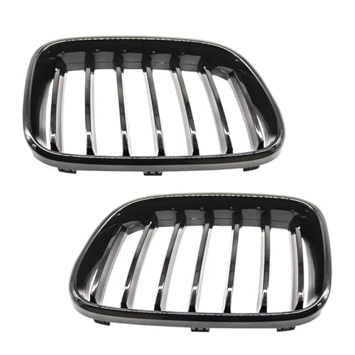 YSQOJF Auto Grill EIN Paar Front Nieren Gitter Matt Glanz Schwarz Für X3 F25 2010-2013 Racing Front Stoßstange Gitter(Gloss Black 1 Line) von YSQOJF