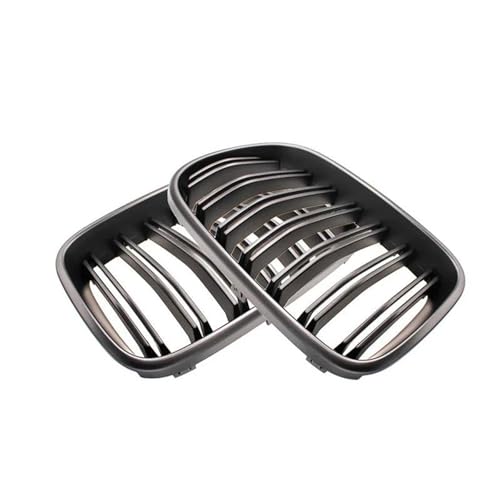 YSQOJF Auto Grill EIN Paar Front Nieren Gitter Matt Glanz Schwarz Für X3 F25 2010-2013 Racing Front Stoßstange Gitter(Matte Black) von YSQOJF