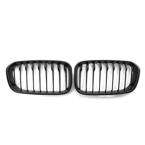 YSQOJF Auto Grill Für 1er F20 F21 2015-2019 Frontstoßstange Nierengrill Racing Grills Doppellamellen Schwarzglanzgitter(Single-Matte Black) von YSQOJF