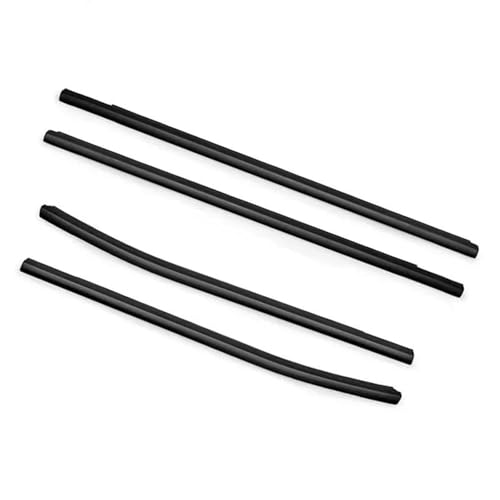 YSQOJF Heckscheibendichtung 4 Stück/Set Autofenster-Dichtungsstreifen Fensterglas Wasserdichter Druckstreifen Dichtungsstreifen Für Ford Für Ranger 2012–2020 (4 Türen) Kantenschutz Autotür von YSQOJF