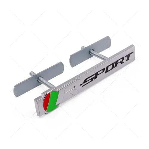 YSRWTBBA 3D-Metall-R-Sport-Logo-Frontgrill-Emblem-Abzeichen-Aufkleber, kompatibel mit R-Sport XJ XE XF F-Type F-PACE E-Type Auto-Styling-Zubehör, einfach abziehen und abzi(Chro YSRWTBBA 3D-Metall-R-Sport-Logo-Frontgrill-Emblem-Abzeichen-Aufkleber, kompatibel mit R-Sport XJ XE XF F-Type F-PACE E-Type Auto-Styling-Zubehör, einfach abziehen und abzi(Chro von YSRWTBBA