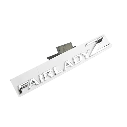 YSRWTBBA EKHNMTCM 3D-Buchstaben Fairlady Z-Logo-Emblem for den hinteren Kofferraum, kompatibel mit Nismo 350Z 370Z Z33 GTR, seitlicher Kotflügel-Autoaufkleber, einfach abziehen und abzi von YSRWTBBA