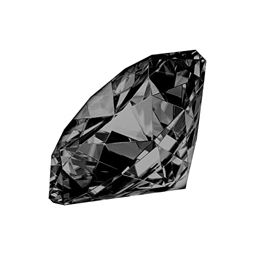 YSSH 50mm Kristall Glas Diamant,Kristallglas Deko Diamanten Acryl Tischschmuck Hochzeit Dekosteine Klar Kristall-Acryl-Diamanten transparent Kristalldiamant Für Hochzeitsgeschenke Decor (Black) von YSSH