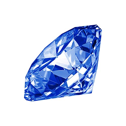 YSSH 50mm Kristall Glas Diamant,Kristallglas Deko Diamanten Acryl Tischschmuck Hochzeit Dekosteine Klar Kristall-Acryl-Diamanten transparent Kristalldiamant Für Hochzeitsgeschenke Decor (Blue) von YSSH