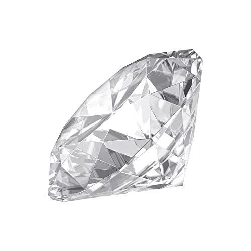 YSSH 50mm Kristall Glas Diamant,Kristallglas Deko Diamanten Acryl Tischschmuck Hochzeit Dekosteine Klar Kristall-Acryl-Diamanten transparent Kristalldiamant Für Hochzeitsgeschenke Decor (Clear) von YSSH