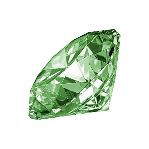 YSSH 50mm Kristall Glas Diamant,Kristallglas Deko Diamanten Acryl Tischschmuck Hochzeit Dekosteine Klar Kristall-Acryl-Diamanten transparent Kristalldiamant Für Hochzeitsgeschenke Decor (Green) von YSSH