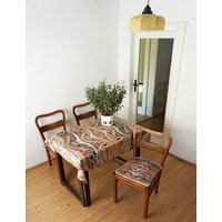 Art-Déco Tischdecke Aus Bio-Baumwolle Picknickdecke Strandtuch Marmorieren Braun Schwarz Weiß 102x132cm von YSTEER