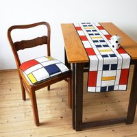 Bauhaus Kissenhülle Bio-Baumwolle, De Stijl 40 X 40cm Bauhaus Kissenhülle Bio-Baumwolle, De Stijl 40 X 40cm von YSTEER