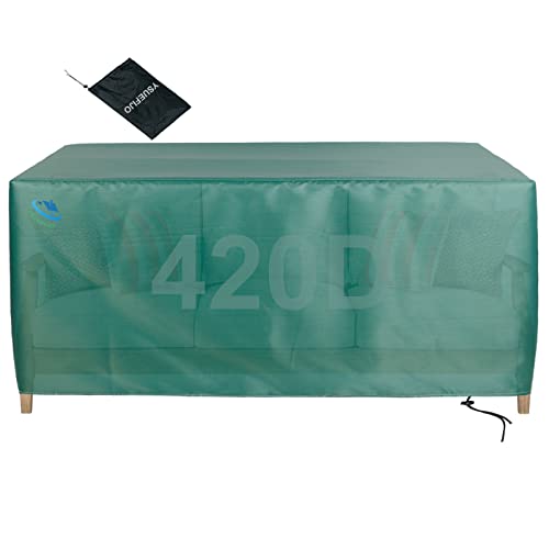 YSUEFIJO Abdeckung für Gartenmöbel 90x90x75cm, Rechteckig Abdeckplane Gartenmöbel Wasserdicht Winddicht UV-Beständiges 420D Oxford Geweb Grün Abdeckhaube Schutzhülle für Gartentisch Gartenmöbel YSUEFIJO Abdeckung für Gartenmöbel 90x90x75cm, Rechteckig Abdeckplane Gartenmöbel Wasserdicht Winddicht UV-Beständiges 420D Oxford Geweb Grün Abdeckhaube Schutzhülle für Gartentisch Gartenmöbel von YSUEFIJO