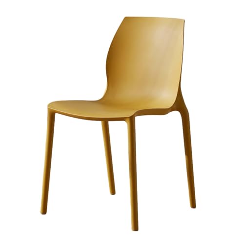 YSUEFIJO Esszimmerstuhl Kunststoff, Ergonomischer Küchenstuhl, Esszimmer Dtühle Modern, Design Stuhl mit Rückenlehne, Bis 150 kg Belastbar, für Esszimmer, Küche, Salon, Büro von YSUEFIJO