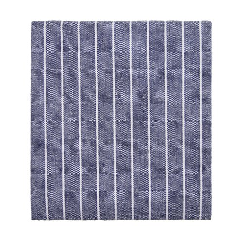 YSXY 2er Set Geschirrtücher Leinen Baumwolle Geschirrtuch Trockentücher Geschirrhandtuch - 60x 40cm Küchenhandtuch, blau-Weiß-Gestreift von YSXY