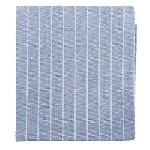 YSXY 2er Set Geschirrtücher Leinen Baumwolle Geschirrtuch Trockentücher Geschirrhandtuch - 60x 40cm Küchenhandtuch, hellblau-Weiß-Gestreift von YSXY