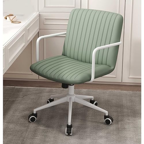 YSYJ Moderne Cortex-Computerstühle, Bequeme Sitzrückenlehne mit Hebefunktion, Drehstuhl mit Armlehnen, Basis und um 360° drehbaren Rädern, für das Heimbüro(51x40x50cm(20x15x19in), Green) von YSYJ