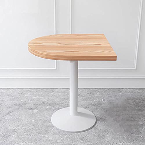 YSYJ Moderner Couchtisch aus massivem Holz, kleiner Halbrunder Tisch, Design-Drop-Leaf-Tisch für Bibliotheksboden, Schlafzimmertisch, Haushaltsgegenstände(60x60x75cm, F) von YSYJ