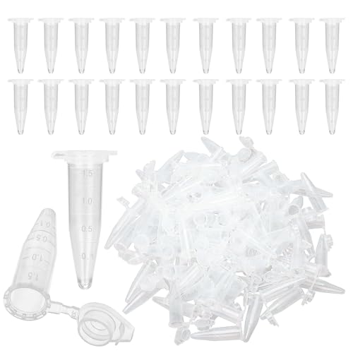 ZentrifugenröHrchen 1,5 ml, 100 stück Mikro ZentrifugenröHrchen Kunststoff, Reaktionsgefäße Stoffkapseln Probenröhrchen Transparent für Lab Medizinische Forschung und Lehre ZentrifugenröHrchen 1,5 ml, 100 stück Mikro ZentrifugenröHrchen Kunststoff, Reaktionsgefäße Stoffkapseln Probenröhrchen Transparent für Lab Medizinische Forschung und Lehre von YSYZM