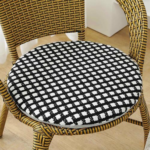 Sitzkissen Schaumstoff Bunt Stuhlkissen Waschbar Mit Reissverschluss 30/35/40/45/50 cm Stuhlpolster Seat Cushion Dining Chair(m,50cm) von YSZBD