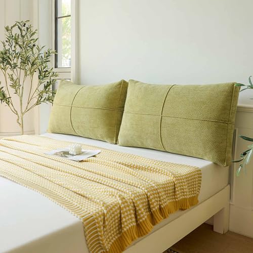 YSZBD Couchkissen Groß Riickenkissen Sofakissen Groß Mit Fiillung Und Bezug StüTzkissen RüCken RüCkenlehne Kissen Bett Kopfteil Bett Gepolstert(#6,80x48x10cm1pcs) von YSZBD