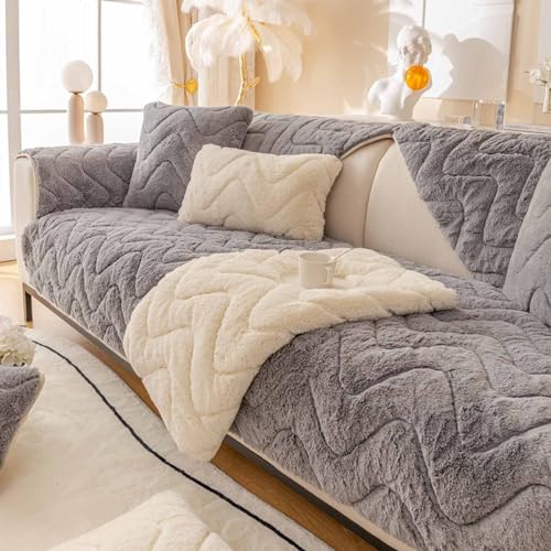 YSZBD Ecksofa Bezug Waschbar Abnehmbar U/l Form Sofahusse 3/4/2/1 Sitzer Mit Armlehne Sofa Überwurfdecke rutschfest Couch Cover Waschbar Sofaschutz (b-3, 70x150cm) von YSZBD