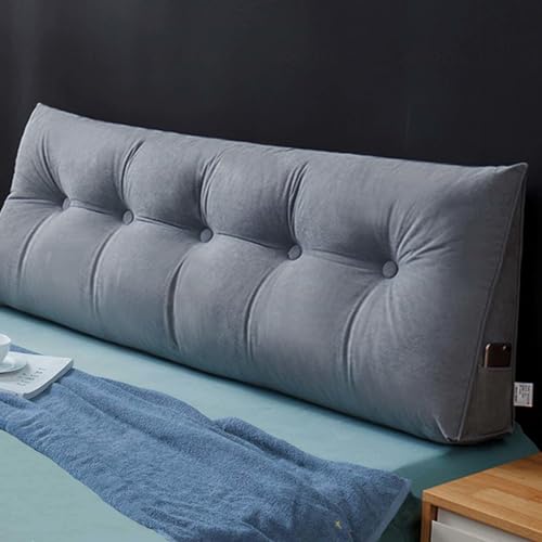 YSZBD Lesekissen Für Bett Und Sofa Keilkissen Sofa Lendenwirbelkissen Bettkissen Rückenkissen Sitzkissen Bett Stuhl Kissen Kopfteil Bett Sitzkissen Removable Cover,#15-60x50x20cm von YSZBD