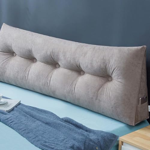 YSZBD Lesekissen Für Bett Und Sofa Keilkissen Sofa Lendenwirbelkissen Bettkissen Rückenkissen Sitzkissen Bett Stuhl Kissen Kopfteil Bett Sitzkissen Removable Cover,#18-60x50x20cm von YSZBD