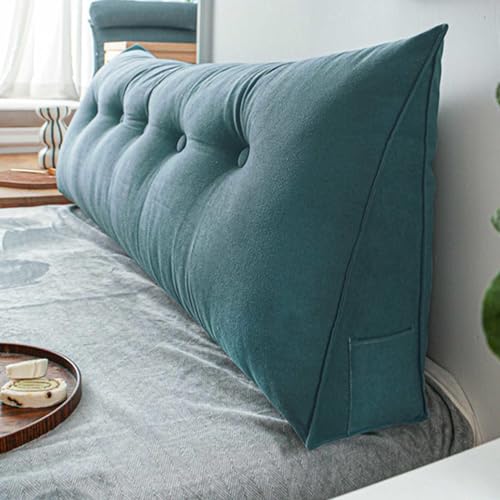 YSZBD Lesekissen Für Bett Und Sofa Keilkissen Sofa Lendenwirbelkissen Bettkissen Rückenkissen Sitzkissen Bett Stuhl Kissen Kopfteil Bett Sitzkissen Removable Cover,#26-60x50x20cm von YSZBD