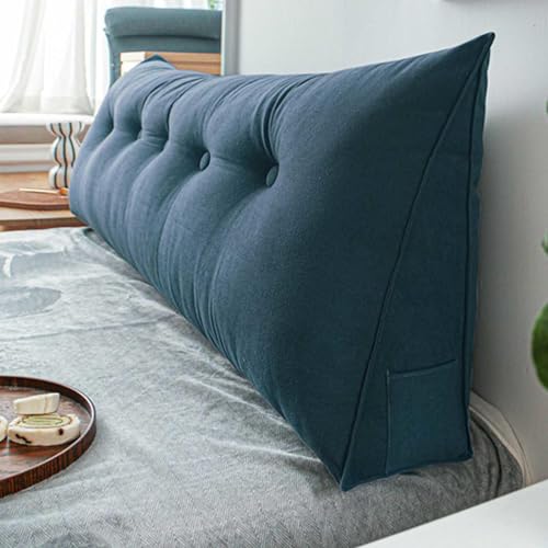 YSZBD Lesekissen Für Bett Und Sofa Keilkissen Sofa Lendenwirbelkissen Bettkissen Rückenkissen Sitzkissen Bett Stuhl Kissen Kopfteil Bett Sitzkissen Removable Cover,#28-150x50x20cm von YSZBD