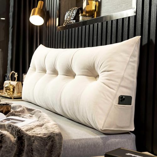 YSZBD Rückenstützkissen Rückenkissen Bett Lesekissen Für Bett Und Sofa Rückenkissen Keilkissen Sofa Bettkissen Rückenlehne Lesekissen Removable Cover,#1White-120x50x20cm YSZBD Rückenstützkissen Rückenkissen Bett Lesekissen Für Bett Und Sofa Rückenkissen Keilkissen Sofa Bettkissen Rückenlehne Lesekissen Removable Cover,#1White-120x50x20cm von YSZBD