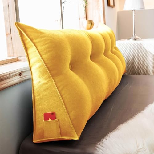 YSZBD Rückenstützkissen Rückenkissen Bett Lesekissen Für Bett Und Sofa Rückenkissen Keilkissen Sofa Bettkissen Rückenlehne Lesekissen Removable Cover,#2yellow-80x50x20cm YSZBD Rückenstützkissen Rückenkissen Bett Lesekissen Für Bett Und Sofa Rückenkissen Keilkissen Sofa Bettkissen Rückenlehne Lesekissen Removable Cover,#2yellow-80x50x20cm von YSZBD