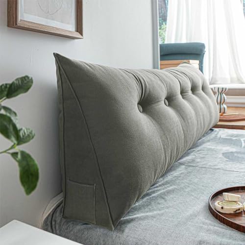 YSZBD Rückenstützkissen Rückenkissen Bett Lesekissen Für Bett Und Sofa Rückenkissen Keilkissen Sofa Bettkissen Rückenlehne Lesekissen Removable Cover,#3Grey-100x50x20cm YSZBD Rückenstützkissen Rückenkissen Bett Lesekissen Für Bett Und Sofa Rückenkissen Keilkissen Sofa Bettkissen Rückenlehne Lesekissen Removable Cover,#3Grey-100x50x20cm von YSZBD