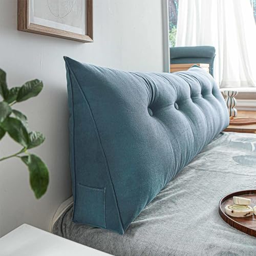 YSZBD Rückenstützkissen Rückenkissen Bett Lesekissen Für Bett Und Sofa Rückenkissen Keilkissen Sofa Bettkissen Rückenlehne Lesekissen Removable Cover,#3lightblue-60x50x20cm YSZBD Rückenstützkissen Rückenkissen Bett Lesekissen Für Bett Und Sofa Rückenkissen Keilkissen Sofa Bettkissen Rückenlehne Lesekissen Removable Cover,#3lightblue-60x50x20cm von YSZBD