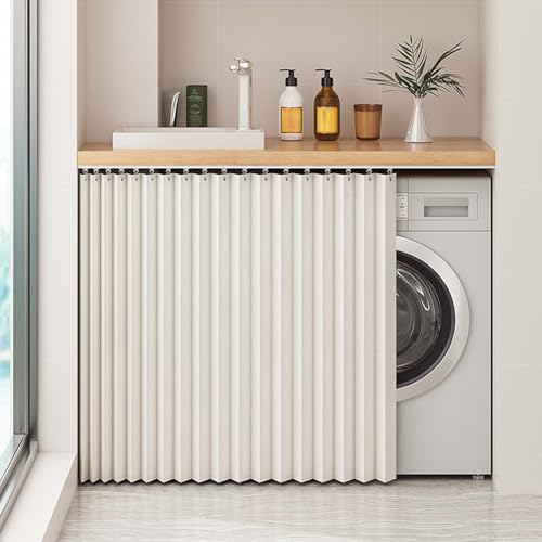 YSZBD Schrank Vorhang Selbstklebend Schrankvorhang Zum Schieben KüChe Regal Vorhang Mit Schiene KüChenschrank Vorhang Zum Schieben(a1,W150cm|H120cm) von YSZBD