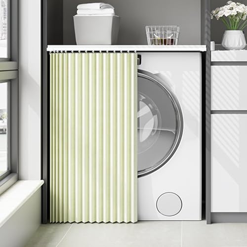 YSZBD Schrank Vorhang Selbstklebend Schrankvorhang Zum Schieben KüChe Regal Vorhang Mit Schiene KüChenschrank Vorhang Zum Schieben(s1,W130cm|H80cm) von YSZBD