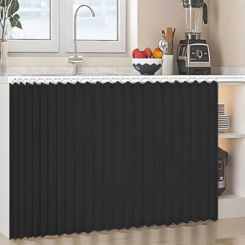 YSZBD Schrankvorhang Zum Schieben KüChe Schrank Vorhang Mit Schiene Regal Vorhang Selbstklebend KüChenschrank Vorhang Zum Schieben(#2,W120xH80cm) von YSZBD