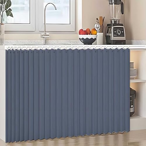 YSZBD Schrankvorhang Zum Schieben KüChe Schrank Vorhang Mit Schiene Regal Vorhang Selbstklebend KüChenschrank Vorhang Zum Schieben(#4,W180xH70cm) von YSZBD