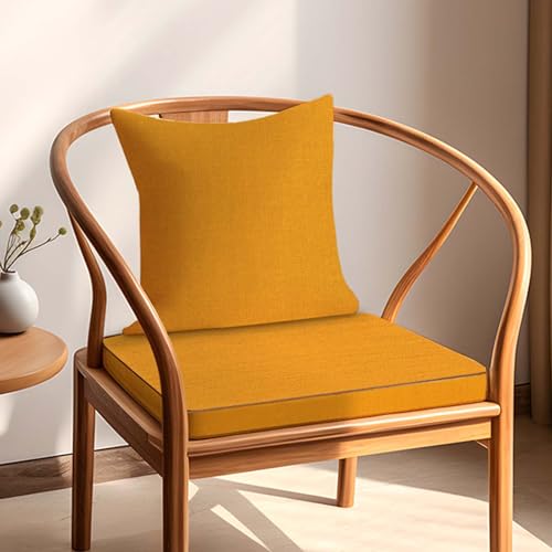 YSZBD Sitzauflagen GartenmöBel Stuhlkissen Waschbarer Abziehbarer Bezug Mit Reissverschluss Seat Cushion Memory Foam Stuhlpolster(02,45x45x5cm) von YSZBD