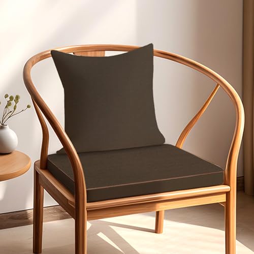 YSZBD Sitzauflagen GartenmöBel Stuhlkissen Waschbarer Abziehbarer Bezug Mit Reissverschluss Seat Cushion Memory Foam Stuhlpolster(04,50x45x3cm) von YSZBD