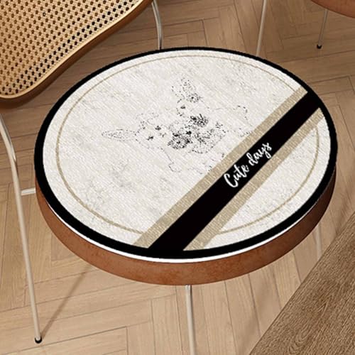 YSZBD Sitzkissen Stuhl Rund rutschfest Sitzkissen 40 cm DüNn Seat Cushion Office Chair Stuhlpolster(5,45x45cm) von YSZBD