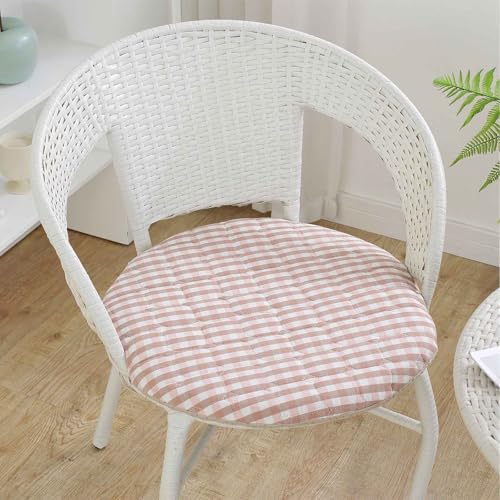 YSZBD Sitzkissen Stuhl Rund rutschfest Waschbar Mit Reissverschluss Stuhlkissen Rund 40/45/50cm Sitzpolster Stuhl Seat Cushion Foam(a1,50cm) von YSZBD